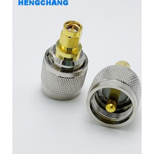 UHF to SMA adapter SL UHF male to SMA male connector for Walkie-talkie antenna coaxial conversion connector 1pcs