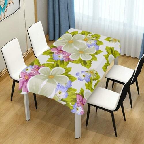 Party Table Covers Flowers Color Home Décor