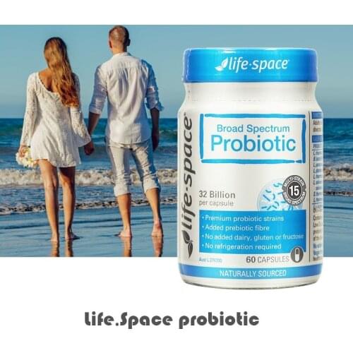 Australia Life Space Broad Spectrum Probiotic 60 Capsules for Adult Beneficial Bacteria Support Healthy Immune Digestive System