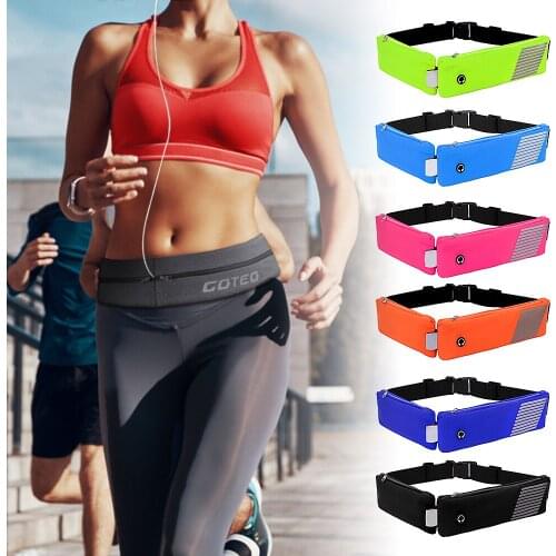 Professional Running Waist Bag Sports Belt Pouch Mobile Phone Case Men Women Hidden Pouch Gym SportsBags Running Belt Waist Pack