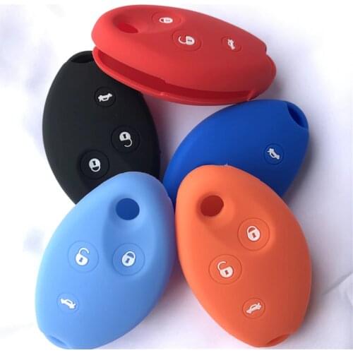 Silicone rubber car key case cover For Citroen Xsara Picasso C8 C5 Berlingo 3 button Remote key case