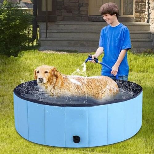 Dog Swimming Bath Pet Foldable Bathtub Large Dog Swimming pool Collapsible Bathtub Pool Kids Cool pet Accessories Out Cooling