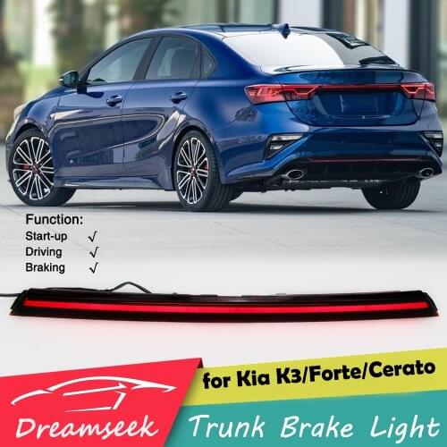 LED Tail Trunk Strip Light for Kia K3 Forte Cerato 2019 2020 2021 Rear Stop Brake Third Lamp