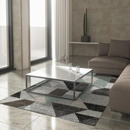 Autumn And Winter Thicken Soft Comfortable Fluffy Geometric Area Rug Plain Home Decoration Carpet Living Room Washable Anti Slip