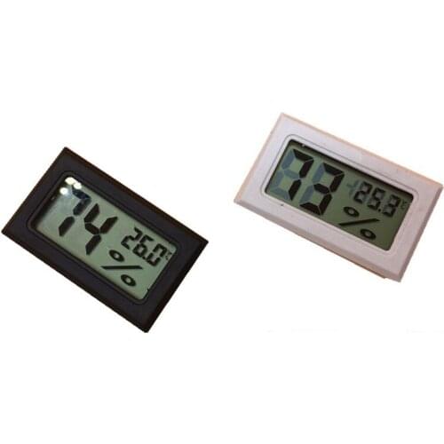 Wen Moisture Meter New Electronic Digital Display Reptile Tank Mini Embedded Hygrometer Moisture Meter FY-12