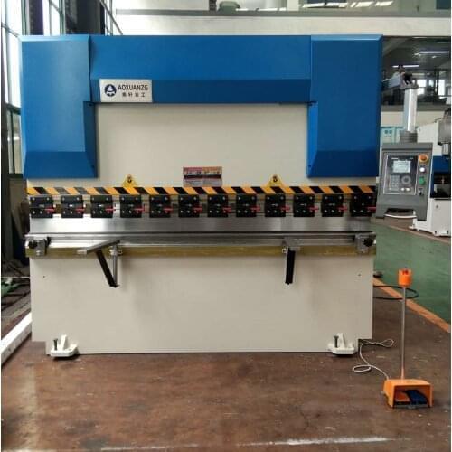 WC67K-125T2500 6mm carbon steel thick CNC automatic DA41S bending machine hydraulic press brake
