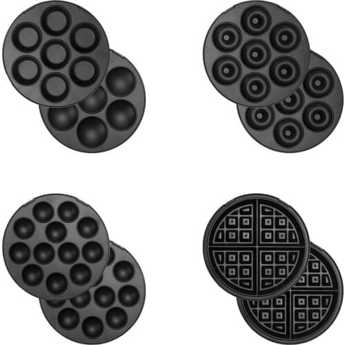 2 PC/Set Non-Stick Cake Maker Plates Waffle/Donuts/Cup Cake/Cake Pops /Takoyaki Octopus Cake Mold Plates Trays