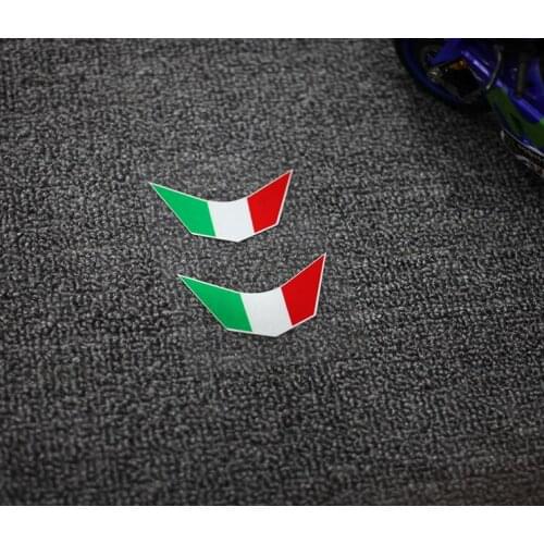 2x Car Styling Vinyl Tape Cartoon Italy National Flag Motorcycle Stickers 8.3x5.4cm