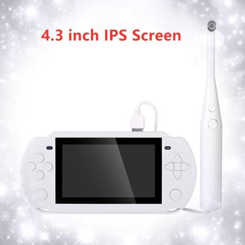 3.9mm 8mm Endoscope With 4.3 inch IPS HD Screen Otoscope Snake Intraoral Camera Video Inspection Borescope Waterproof