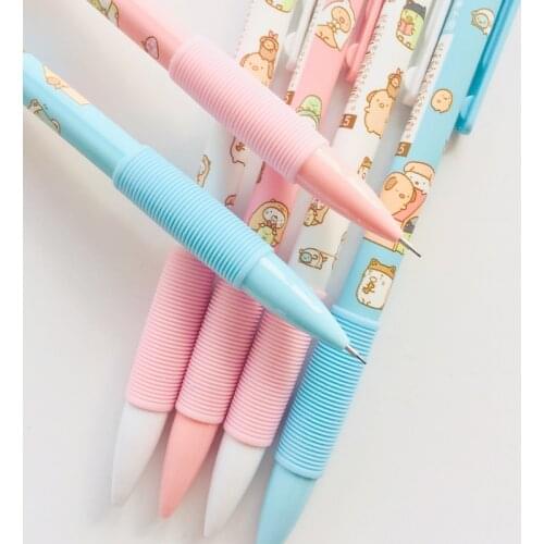 3pcs /lot Kawaii corner Animals Sushi Family Grip Mechanical Pencils 0.7mm Kids Student Writing Pencils