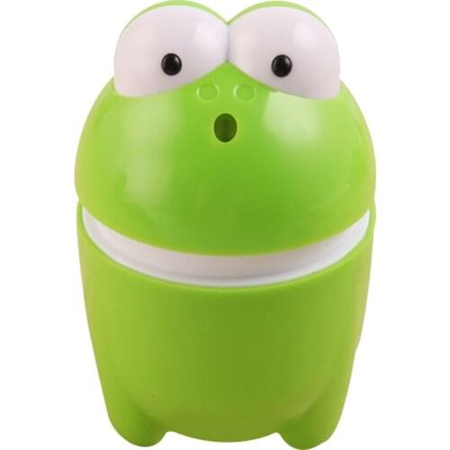 Cute Frog Shape Automatic Toothpick Box Lovely Cartoon Toothpick Holder Case Dispenser Table Decoration Green