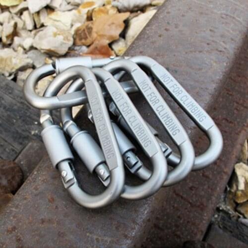 Carabiner Climbing Lock Fixed Backpack Hanging Buckle Camping Survival Tool Outdoor Key Chain Screw Lock Hook Outdoor Equipment