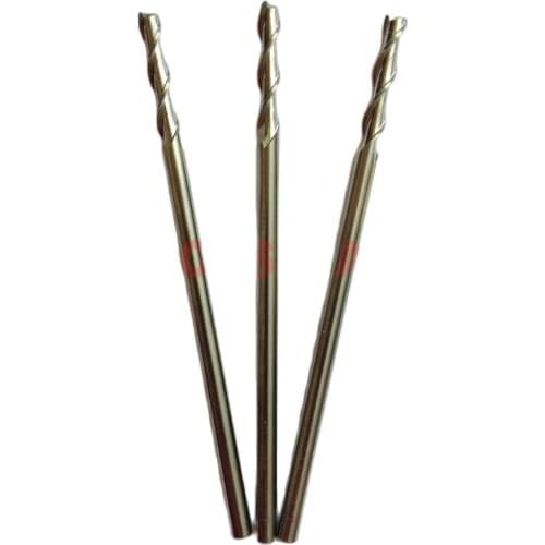 Free Shipping-5pcs of 4mm diameter 100mm long 2 Flutes Endmills for Aluminum Milling Cutters HRC50 CNC Carbide End Mills