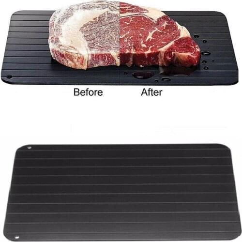 Fast Defrosting Tray Thaw Frozen Food Meat Fruit Quick Defrosting Board Kitchen Tool Thawing Plate for Defrost Freeze Steak Pork