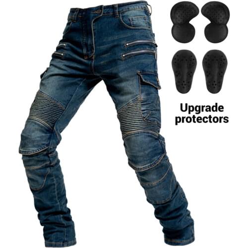 Motorcycle Pants Blue Moto Jeans For Men Protective Gear Riding Touring Motorbike Mens Pants Trousers Motocross Pants Pantalon