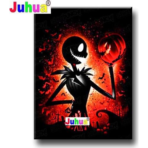 King Of Halloween Full Diamond 5D DIY diamond painting kit diamond cross stitch round crystal rhinestone embroidery home Art