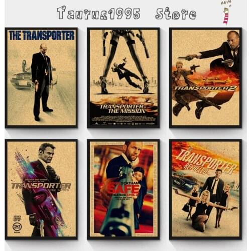 New Classic film The Transporte poster bar home room decor kraft paper vintage poster wall sticker