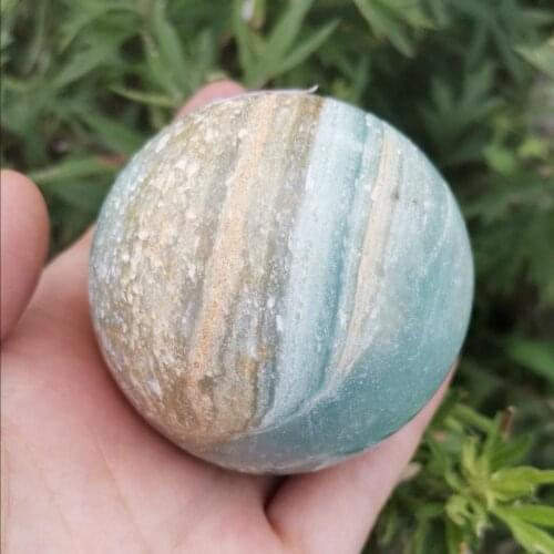 About 7cm 100% Natural Caribbean calcite Balls Crystal Gemstones Sphere Meditation Reiki Healing Chakra For Home As Gift