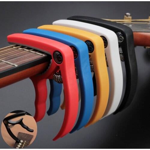 Plastic Steel Colorful Guitar Capo with Pin Puller for Acoustic Electric Guitars Ukulele Tuning