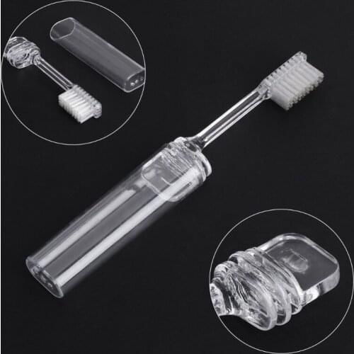 Portable Folding Outdoor Travel Camping Toothbrush Foldable Plastic Tooth Brush