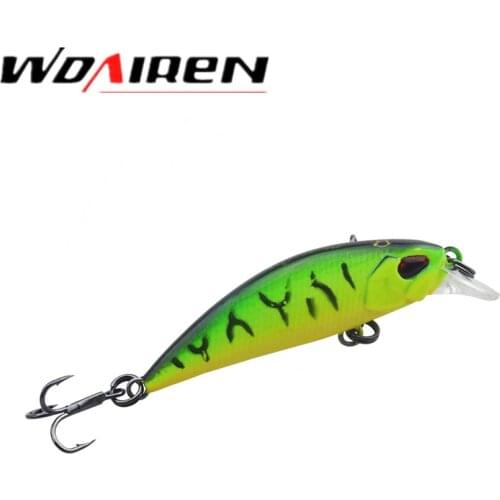 WDAIREN 54mm/4.5g Minnow Lures Sinking VMC Hook Souple Iscas Artificiais Swimbait Hard Fishing Bait Kunstaas Fishing Tackle