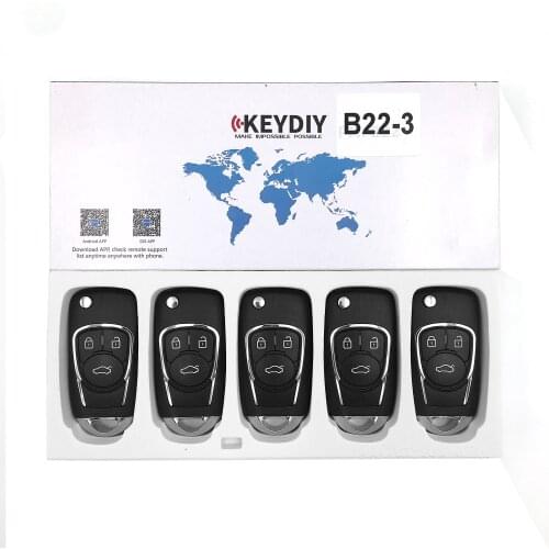5pcs/lot,KEYDIY KD B22-3/4 Remote Car Key For KD900/URG200/KD-X2/KD MINI Key Programmer B Series Remote Control