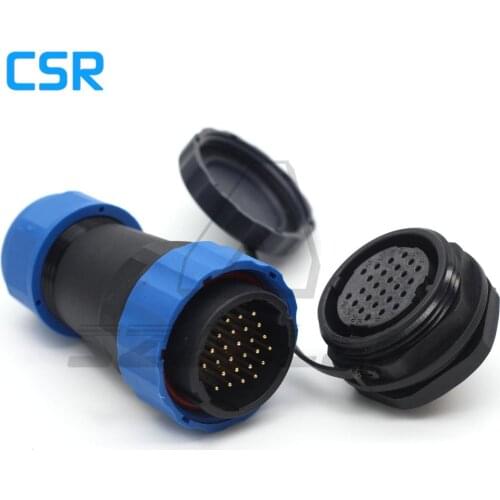SD28TP-ZM, 26 pin Waterproof Connector IP67, Industrial Power Wire connector, 26 pin Aviation Connector