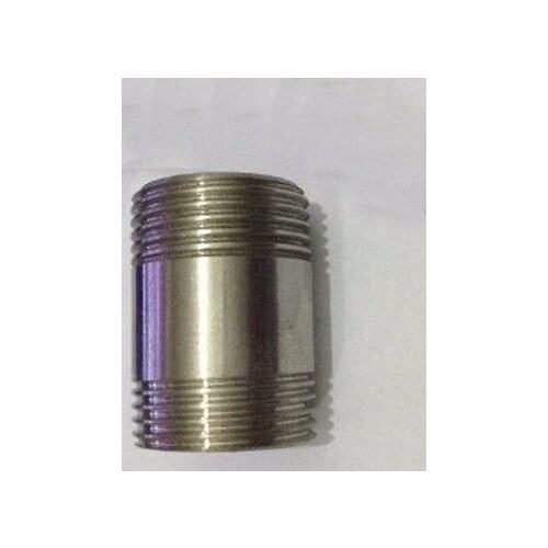 LOT2 1/4" BSP Equal Male Thread Barrel Nipple 304 Stainless Pipe Fitting Connector Coupler water oil air
