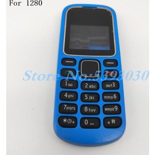 High Quality For Nokia 1280 New Full Mobile Phone housing cover case + Keypad+Logo
