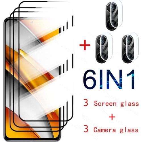 Tempered Glass Case For Xiaomi Poco F3 X3 NFC Poco M3 Pro Screen Protector Camera Lens Film For Poco X3 Pro little M X F 3 Glass