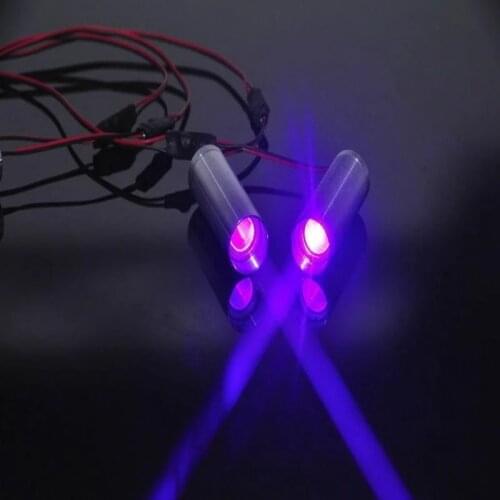 2pcs Fat Beam 405nm 250mW Violet Blue Laser DOT Module KTV DJ Bar Stage Lighting