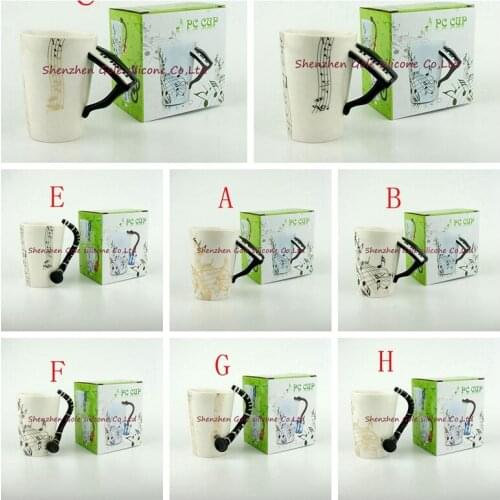 60pcs/lot Piano Music Bone China Mug 240ml Ceramic Coffee Cup Tea Cup Porcelain Zakka Novelty For Gift Cafe Teatime Office