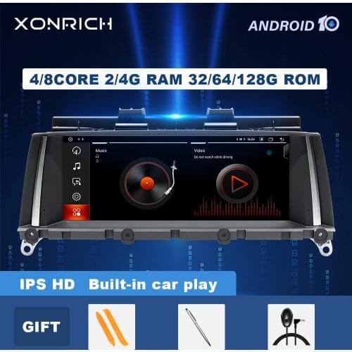 IPS 8 Core Android 10 Car Radio Multimedia For BMW X3 F25 for BMW X4 F26 Audio Stereo GPS Navigation Head unit monitor F25 4GB