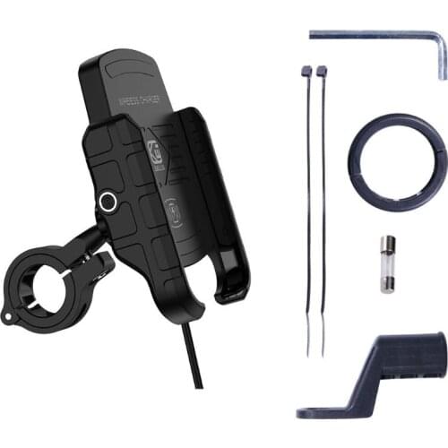 Waterproof 12V Motorcycle Qi Fast Charging Wireless Charger Bracket Holder Mount Stand for iPhone Samsung Huawei Xiaomi