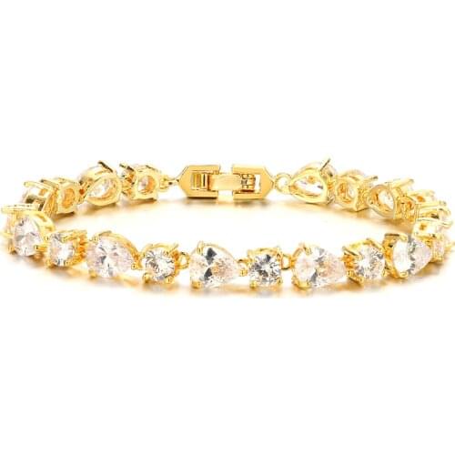 Bettyue Brand Fashion Luxury Shining White AAA Cubic Zircon Three Colors Jewelry Bracelets For Woman Gothic Style Wedding Gifts