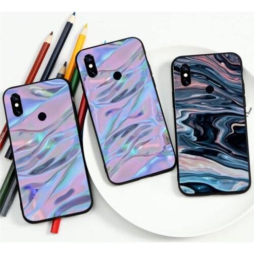 Holographic color pattern Phone Case For Xiaomi Redmi Note 4 4x 5 6 7 8 pro S2 PLUS 6A PRO coque shell funda hull
