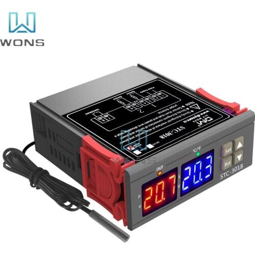 STC-3028 Digital Thermostat Temperature Humidity Control Thermometer Hygrometer Controller 110-220V 24V 12V Hygrometer Meter