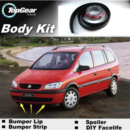 Bumper Lip Deflector Lips For Holden Zafira Front Spoiler Skirt For TOPGEAR Friends To Car Tuning View / Body Kit / Strip