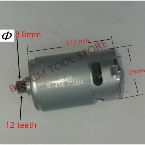 12 Teeth Motor DC 12V Replace for MOSTA RS-550VC-8022 LT10SB2 LT10BH2 MAKITA DEKO LONGYUN HITACHI