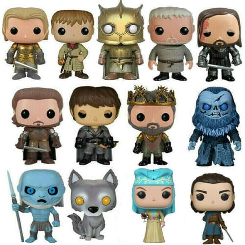 Game of Jon Snow Throne Daenerys Targaryen Drogon Ghost Tyrion Lannister Vinyl Action Figures Toys for Children