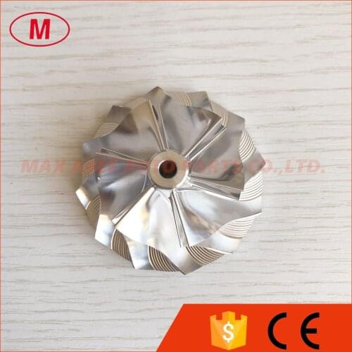 K04 forward 40.75/56.02mm 6+6 blades turbo milling/aluminum 2618/billet compressor wheel