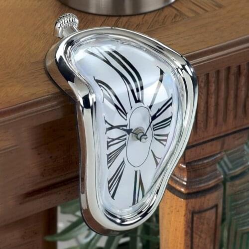 Creative Melting Distorted Wall Clocks Surrealist Salvador Dali Style Wall Watch Decoration Gift for Home decoration