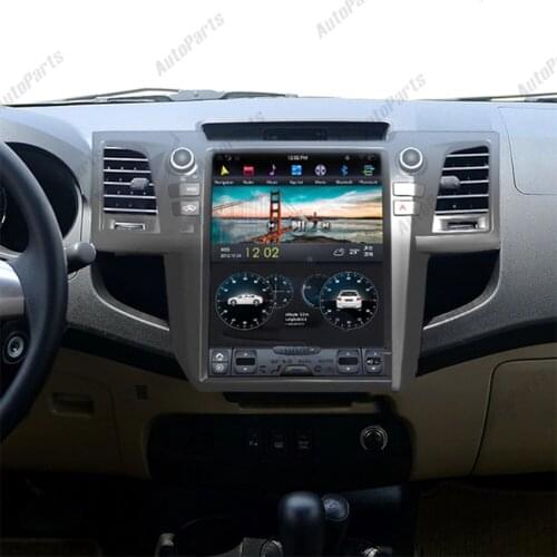 Android 9 For Toyota Fortuner 2007-2015 12.1"Tesla Screen Vertical screen Car DVD player GPS Navigation PX6 multimedia carplay