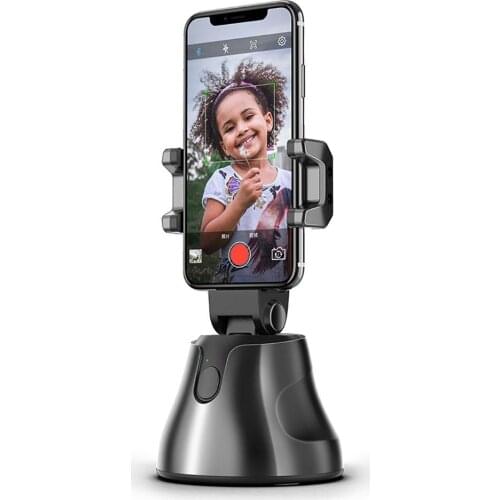 The new automatic smart shooting selfie stick 360° object tracking bracket integrated rotating face tracking camera bracket