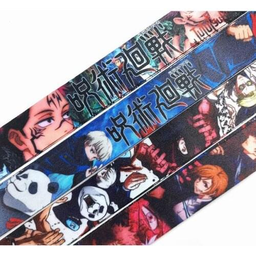 New 1 pcs Jujutsu Kaisen Key Chains Neck Strap Keys Camera ID Card Lanyard