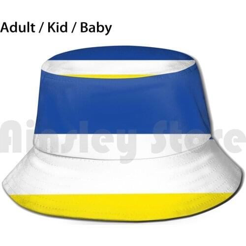 Everton Tricolour Design Bucket Hat Adult kid baby Beach Sun Hats Everton Scousers Toffees The Blues