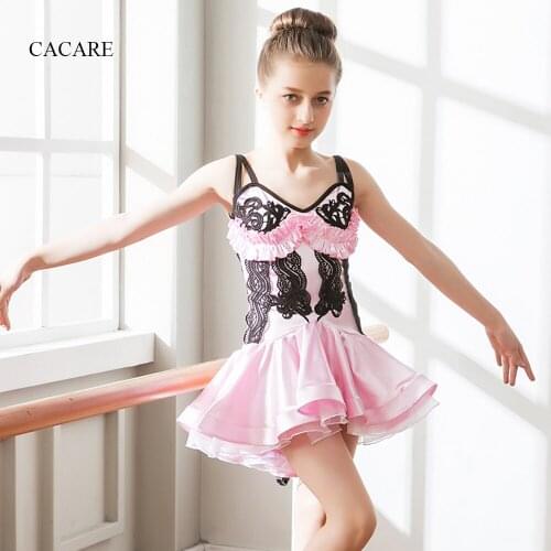Latin Dance Dress for Girls CHEAPEST Flapper Salsa Dress Girls Dance Dress D0995 with Ruffles Lace Decoration