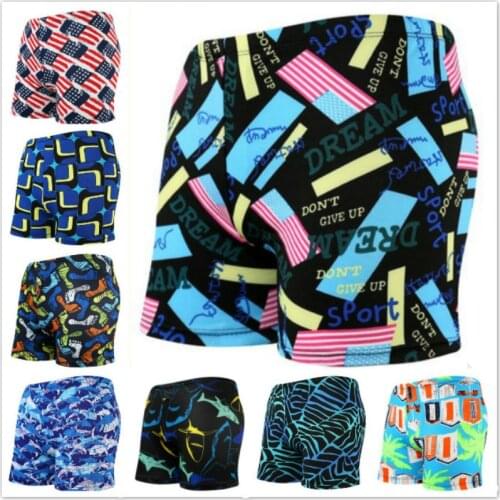 Mens swimming Pants Adult Fat Printing swimming trunks Shorts hot spring bathing suit Swimming pants Beach pants Bathing trunks