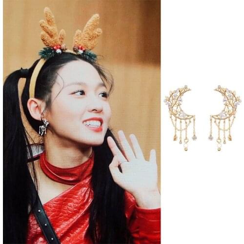 2021 fashion new exquisite romantic bow star Tassel Earrings Korean style elegant high quality Earrings