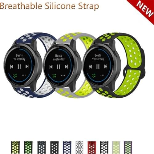 20mm 22mm Silicone Band Strap for Garmin Active vivoactive 4 Replacement Watchband